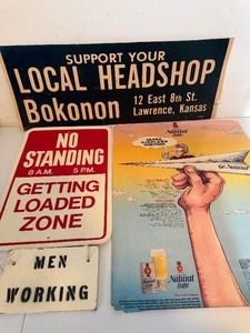 lot 359 image: Vintage Wall Art from Boys Room, Natural Light Poster and More