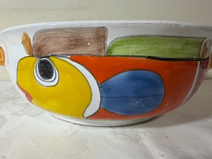 lot 380 image: Italian Spaghettata Bowl w Fish Design