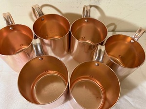 lot 384 image: Smirnoff Mule Copper Mugs