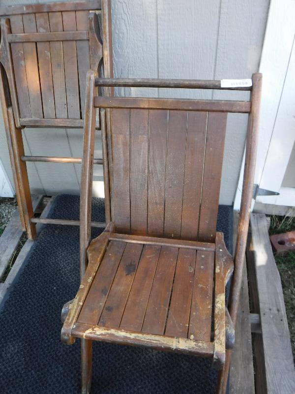 Antique Wood Chairs Qty 2 Estore Trailer Wood Stove