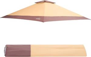 lot 141875 image: 12x12 Canopy Replacement Top Cover Only Fit for Suntime Outdoor Pop Up Gazebo Frame,Air Vent,Waterproof Silver Coating (Top Only)
