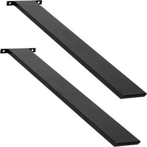 lot 141894 image: Hidden Island Countertop Support Bracket, 2 Pack Heavy Duty Iron Kitchen Island Support Floating Bracket with Screws for GraniteWoodConcreteQuartz Countertops, 36 Inch