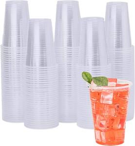 lot 241800 image: YEEHAW 9 oz Plastic Cups, 2000 Pack - Clear Disposable Drinking Water Cups for Cold Beverages, Ideal for Party