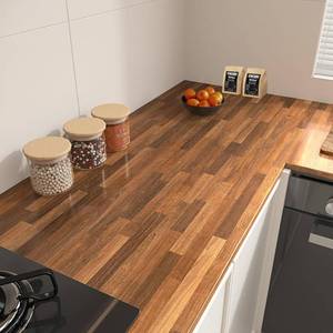 lot 241806 image: LACHEERY Thick Butcher Block Contact Paper for Countertops Waterproof 24x160 Self Adhesive Butcher Block Countertops for Kitchen Wallpaper Peel and Stick Wood Vinyl Wrap Dark Brown Wood Wall Paper