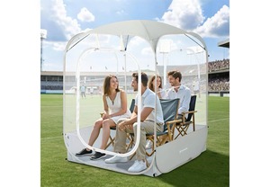 lot 241815 image: Raynesys Sports Pods, Instant Pop Up Bubble Tent Fits 3-4 Persons, No Condensation, Spacious Interior, Ultra Visibility for Outside Sports Events, Fishing, Ultra Visibility, All Weather Protection