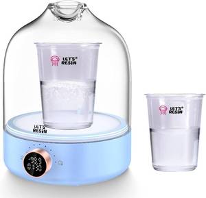 lot 241829 image: Retails for $117 LET S Resin Upgraded Resin Bubble Remover, Eliminate 99% Bubble in 5-9 Minutes, 99Kpa with Digital Display Bigger Capacity, Auto Vent, Timer for Epoxy Resin Casting, Resin Art Crafts, Jewelry Making