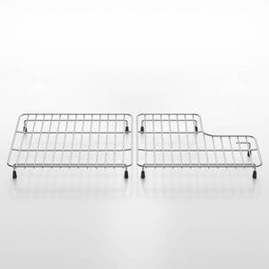 lot 341809 image: DPZM 29.12x14.7 6489 Sink Rack K-6639-ST Whitehaven Bottom Basin Racks For Kohler K-6488 Bottom Basin Racks Includes Right&Left with Stainless Steel 6488 Farmhouse Sink Protectors compatible