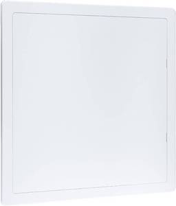 lot 341818 image: QWORK Access Panel for Drywall, 16x16 Inch ABS Plastic Wall Hole Cover Access Door for Plumbing & HVAC Systems, White