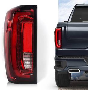 lot 441766 image: FIONE Full LED Tail Light Assembly for GMC Sierra 15002500HD3500HD 2019-2024 Brake Light Taillight Rear Lamp wbulbs Left Drive Side LH