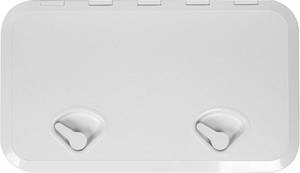 lot 441768 image: HECASA Marine Deck Boat Deck Access Hatch & Lid 24 x 14 with Non Slip Surface - White Rectangle(606mm x 353mm) 180 Hinge Strong Recessed Marine Caravan RV