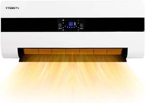 lot 441771 image: Retails for $170 Electric Wall Heaters Space Heater for Indoor Use 1500W Fast Heating LED Display Adjustable Thermostat Room Heater with Remote Control 12H Timer Heater for Bedroom Office