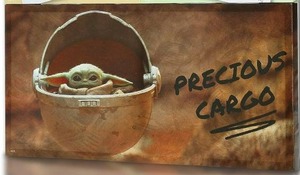 lot 441783 image: The Child Baby Yoda from Mandalorian TV Show Wall Art Decor Poster  Cute Disney Star Wars Movie Artwork for Bedroom & Living Room Walls  12x24 1pc Starwars Posters & Home Decorations for Kids