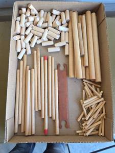 lot 42 image: Assorted Lengths and Widths of Dowels