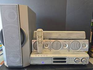 lot 91 image: Philips MX 3900D DVD Home Theater System with Soundbar and Speakers