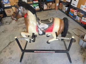 lot 94 image: Hedstrom Spring Rocking Horse with Stand