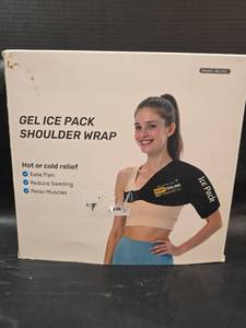 lot 203 image: Deep Cooling Gel Ice Pack Shoulder Wrap- New in Box