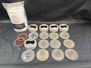 lot 225 image: Presto Glass Canning Jar Lids Collection