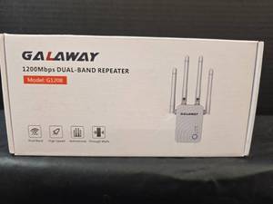 lot 253 image: Galaway 1200Mbps WiFi Repeater G1208- New In Box