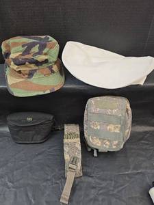 lot 260 image: Military Style Cap and Tactical Gear