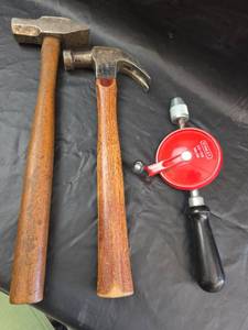 lot 261 image: Stanley Hand Drill and  Hammers