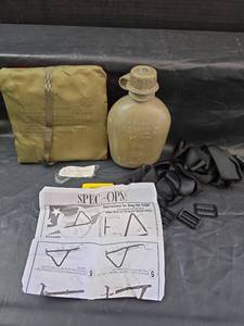 lot 270 image: Military Water Canteen and Pouch with Spec-Ops Sling