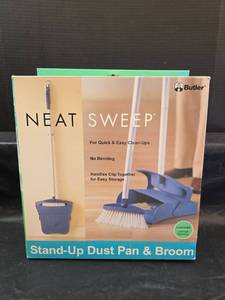 lot 274 image: Butler Neat Sweep Stand-Up Dust Pan & Broom Set