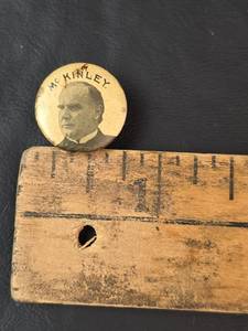 lot 303 image: President McKinley Campaign Pin Button