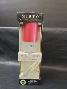 lot 352 image: Misto Olive Oil Sprayer - Frosted Glass- New