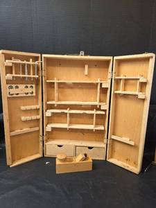 lot 384 image: Handmade Portable Tool Cabinet