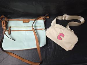 lot 398 image: Rosetti Light Blue Crossbody Bag with Waist Bag