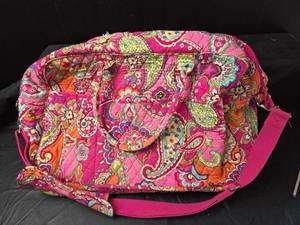lot 401 image: Vera Bradley Paisley Print Quilted XL Weekender Travel Bag