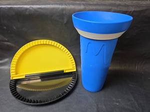 lot 410 image: Tortilla Crimper for Homemade Hotpockets and Magic Freeze Cup for Homemade Slushes and Ice Cream