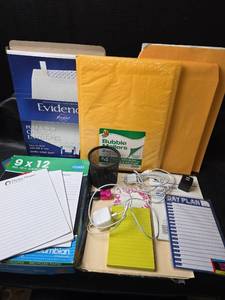 lot 426 image: Mixed Office Supply Bundle with Envelopes and Accessories