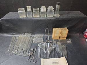 lot 429 image: Glass Science Laboratory Equipment