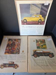lot 445 image: 1930s Packard Magazine Advertisements from Saturday Evening Post