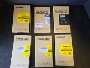 lot 480 image: GREAT RESELLERS LOT- 3pkgs New Screen Protectors and 3pkgs New Phone Cases Including Screen Protectors Assorted Styles