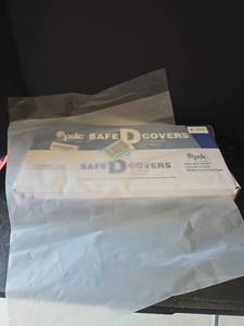 lot 501 image: 17in x 23in Clear Fold Over Top Plastic Bags PDC Safe D-Covers Detector Protector Cassette Covers DCC-P14
