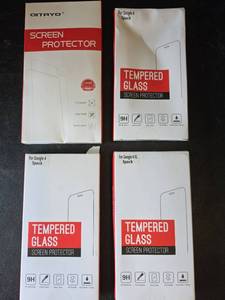 lot 513 image: Google Pixel 4 and 4 XL Tempered Glass Screen Protector Bundle