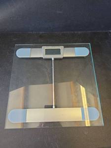 lot 627 image: Talking Bathroom Glass Scale with Digital Display