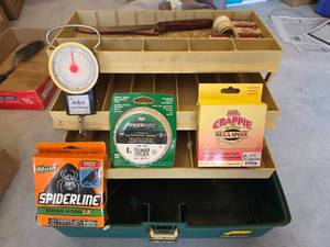 lot 635 image: Plano Tackle Box with Fishing Accessories