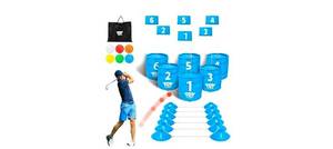 lot 640 image: Delion Brand 6 Hole Bucket Golf for Adults and Kids for Backyard or Beach