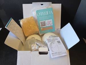 lot 644 image: OTEEIDA MY-375 Wearable Electric Double Breast Pump with Accessories (New)