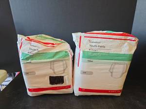lot 648 image: 2 pkg Cardinal Health Wings Youth Incontinence Pants Size SM