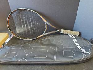 lot 671 image: Prince Thunder Bolt 110 Tennis Racket with Babolat Case