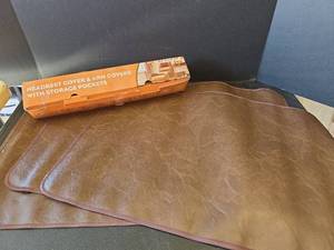 lot 698 image: Furniture Headrest and Arm Covers with Storage Pockets