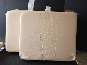 lot 738 image: 18.5in x 16.5in Size Memory Foam Outdoor Chair  Cushions