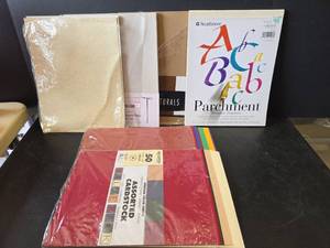 lot 744 image: Cardstock, Parchment and Specialty Scrapbooking Papers