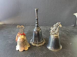 lot 775 image: Silver Plated Bells