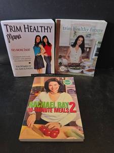lot 803 image: Trim Healthy Mama Books and Rachael Ray Cookbook
