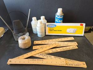 lot 814 image: Air Freshener,  Expandable Rulers, Antenna, De-Icer, and More